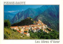 CPSM Pienne Haute (Alpes Mmes) Alt 600 m Joli village Frontalier dominant la Roya
