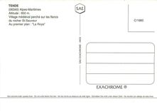 CPSM Tende (Alpes Mmes) alt 850 m Village mediavale perche sur les flancs du rocher St Sauveur