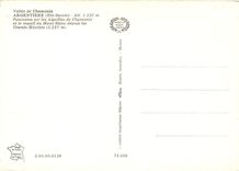 CPSM Vallee de Chamonix Ergentiere (Hte Savoie) Alt 1235 m Panorama sur les aiguilles de chamonix