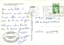 CPSM Chamonix Mont Blanc La Grotte de la Mer de Glace