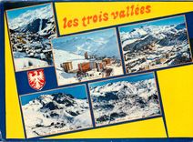 CPSM Les Trois Vallees (Savoie) Meribel les Allues les Menuires courchevel val Thorens Meribel Motta