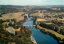 CPSM Dordogne Domme Le magnnifique panoramique l'on peut admirer du haut de la Ville