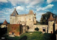 CPSM Chateau en Perigord Biron Premiere des Baronnies du Perigord la terrasse et le donjon du XIIe s