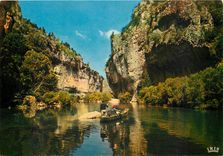 CPSM Les Gorges du Tarn Les Detroits promenade en barque