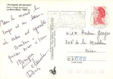 CPSM Paysage de Savoie Petit Village Savoyard le Mont Blanc