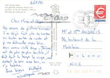 CPSM Hautes Alpes vue generale aerienne depuis l'est