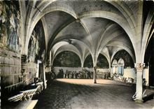 CPSM Abbaye de Fontevrault La Salle Capitulaire