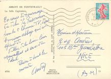 CPSM Abbaye de Fontevrault La Salle Capitulaire