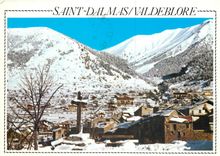 CPSM Saint Dalmas Valdeblore (A Mmes) Alt 1300 m sous la neige