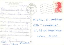 CPSM Saint Dalmas Valdeblore (A Mmes) Alt 1300 m sous la neige