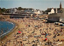 CPSM St Quay Portrieux La Plage et le Casino