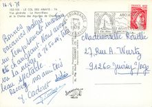 CPSM le Col des Aravis Vue generale le Mont Blanc et la Chaine des Aiguilles de Chamonix