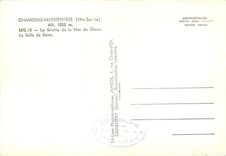 CPSM Chamonix Montenvers (Hte Savoie) alt 1050 m la Grotte de la Mer de Glace La Salle de Bains