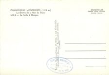 CPSM Chamonix le Montenvers (1913 m) la Grotte de la Mer de Glace La Salle a Manger