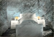CPSM Chamonix le Montenvers (1913 m) La Grotte de la Mer de Glace La Chambre a coucher