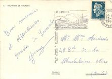 CPSM Souvenir de Lourdes