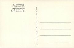 CPSM Lourdes la Grotte Miraculause