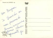 CPSM Souvenir de Lourdes