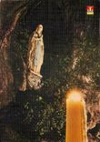 CPSM Lourdes la Vierge de la Grotte Miraculeuse