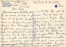 CPSM Dans les landes l'attelage de mules comme une apparition d'un passe pourtant si proche