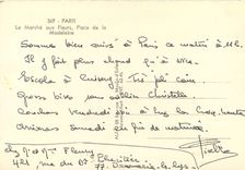 CPSM Paris Le Marche aux Fleurs Place de la Madeleine