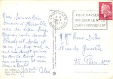 CPSM Marseille Montee a N D de la Garde et le char Jeanne d'Arc