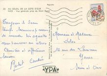 CPSM Au soleil de la Cote d'Azur Nice Vue generale prise du Mont Boron