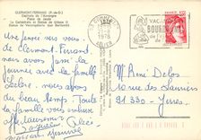 CPSM Clermont Ferrand (P de D) Capitale de l'Auvergne Place de Jaude