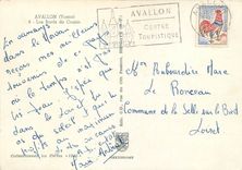 CPSM Avallon (Yonne) Les Bords du Cousin