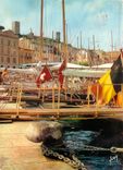 CPSM Cannes (A Mmes) Le Port des Yachts et le Suquet