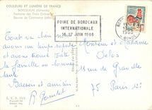 CPSM Bordeaux (Gironde) Fonraine des Trois Graces et Bourse de Commerce