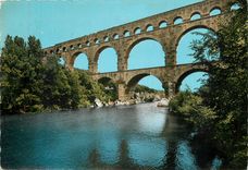 CPSM Pont du Gard Aqueduc romain (50 av J C)