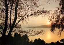 CPSM En Limousin le lac de Vassiviere au crepuscule
