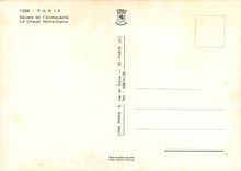 CPSM Paris Square de l'Archeveche le chevet N D