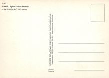 CPSM Paris Eglise Saint Severin