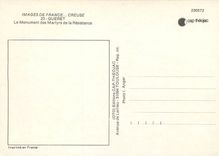 CPSM Gueret Le Monument des Martyrs de la Resistance