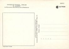 CPSM Gueret Le Monument des Martyrs de la resistance