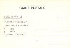 CPSM Esquennoy Pierre du Souvenir