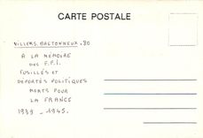 CPSM Villers Bretonneux a la memoire des F F I