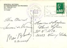 CPSM Memoriale National du Debarquement en Provence Toulon (Var) Mont Faron