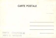 CPSM Sortie aigueperse Route de Matour