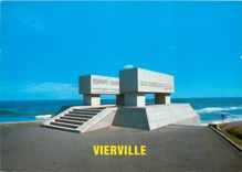 CPSM Vierville sur Mer (Calvados) Monument dedie aux forces de la Garde