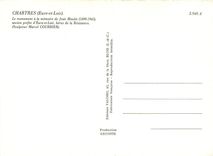 CPSM Chartres (Eure et Loir) Le monument a la memoire de jean Moulin (1899 1943)