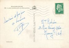 CPSM Boulouris sur Mer La stele commemorative du debarquement