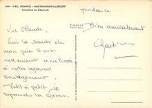 CPSM Vieil Armand Hartmannswillerkopf Cimetiere du Silberloch