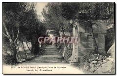 CPA N D de Rochefort Gard Dans le Calvaire 
