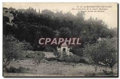 CPA N D de Rochefort du Gard Sur le Penchant de la Sainte Montagne Le Grand Jardin des Stations 