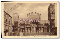 CPA Saint Gilles du Gard L'Eglise Facade Occidentale 