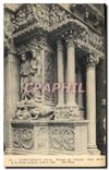CPA Saint Gilles Gard Portail de l'Eglise Pied droit de porte centrale