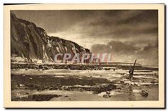 CPA Le Petits tableaux de Normandie Dieppe les roches et les Falaises du Bas Fort Blanc 